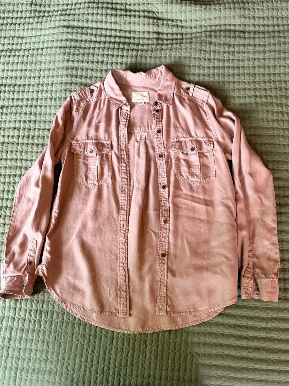 American Eagle Boyfriend Fit Denim Shirt